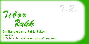 tibor rakk business card